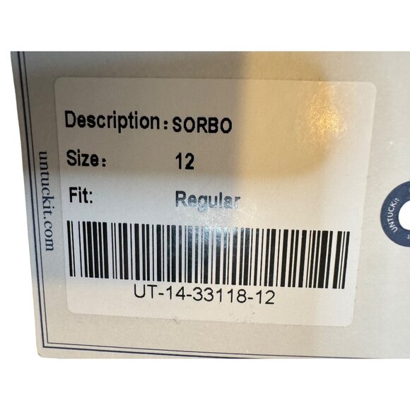 2/$30 Untuckit Women's 12 Long Sleeve Plaid Shirt Size Blue/White/Red - Picture 11 of 13